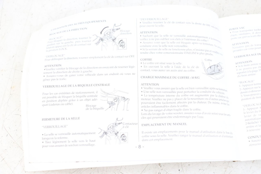 photo de Manual del usuario DAELIM A-FOUR 2T 50 (2005 - 2012)
