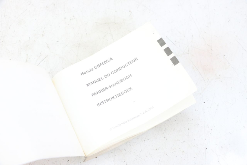photo de MANUAL DEL USUARIO HONDA CBF 500 (2004 - 2007)