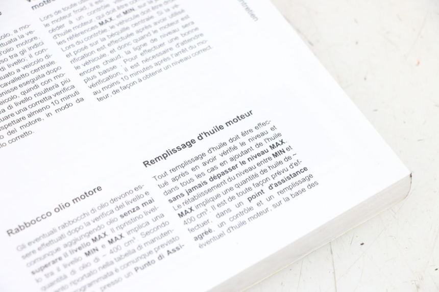 photo de MANUAL DEL USUARIO PIAGGIO VESPA GTS SUPER IE 125 (2009 - 2016) - Zoom estado de uso