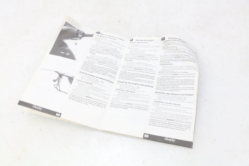 photo de MANUAL DEL USUARIO PEUGEOT VIVACITY 50 (1998 - 2003)