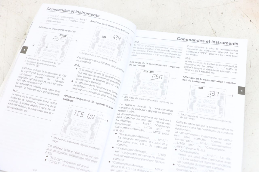 photo de MANUAL DEL USUARIO YAMAHA XMAX X-MAX ABS 125 (2017 - 2020)