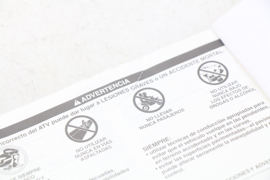 photo de MANUAL DEL USUARIO YAMAHA YFM R RAPTOR 90 (2017 - 2023)